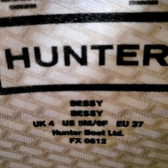 Hunter Bessy Red & Black Colorblock Winter Rain Boots Unisex Sz 6 Female 5 Male - Picture 10 of 12